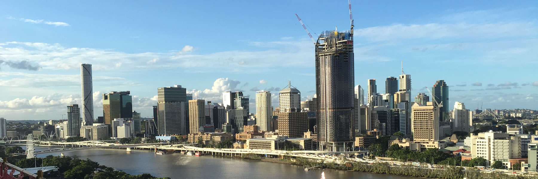 View of the Brisbane River from the new Flight Centre Tower